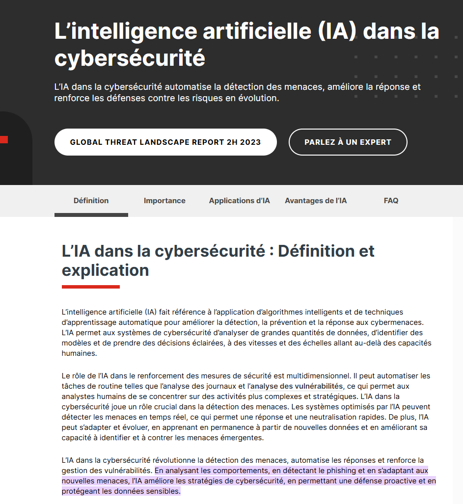 IA en cybersécurité - Fortinet